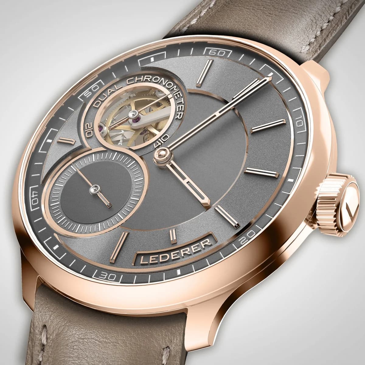 Bernhard Lederer Central Impulse Chronometer detail 12