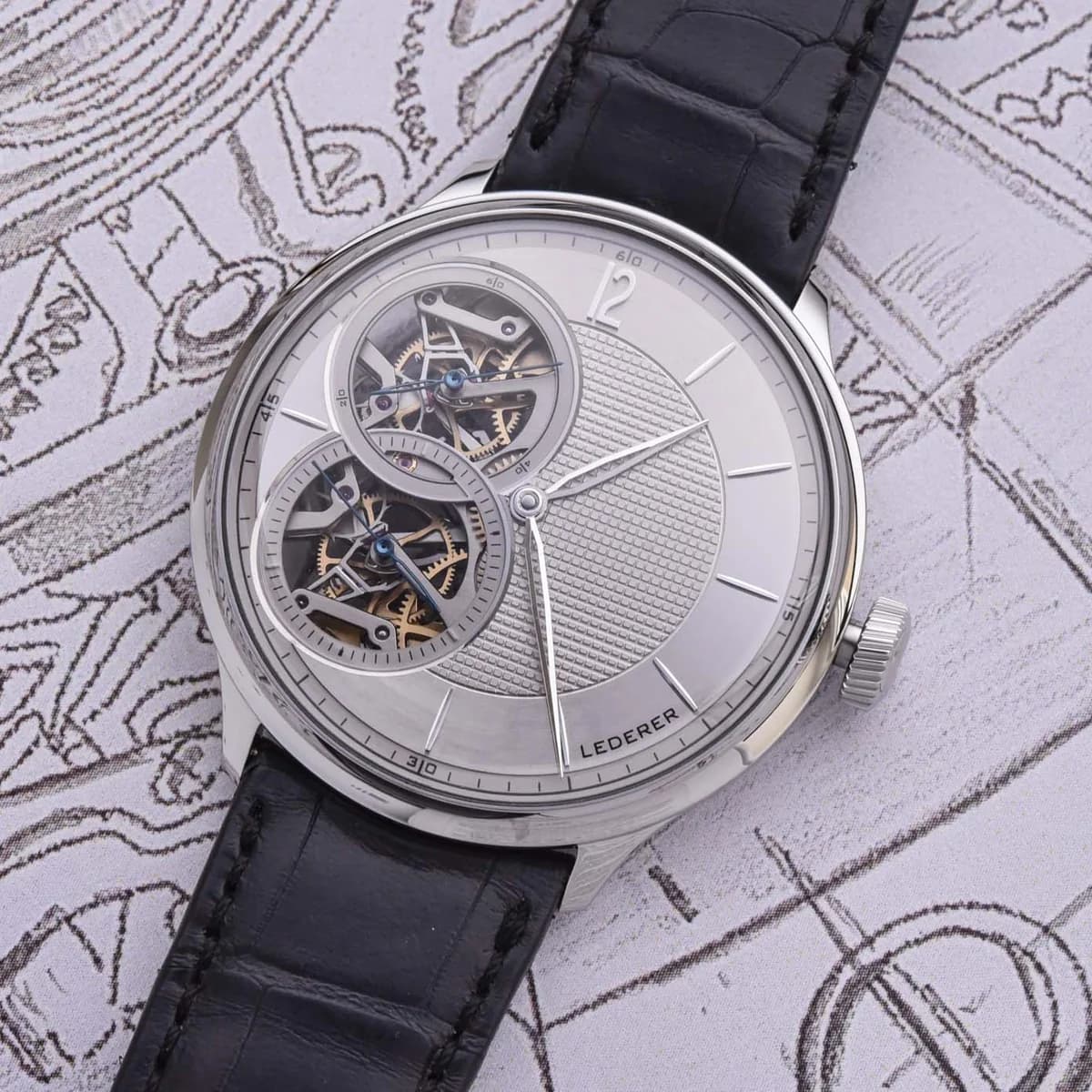 Bernhard Lederer Central Impulse Chronometer detail 4