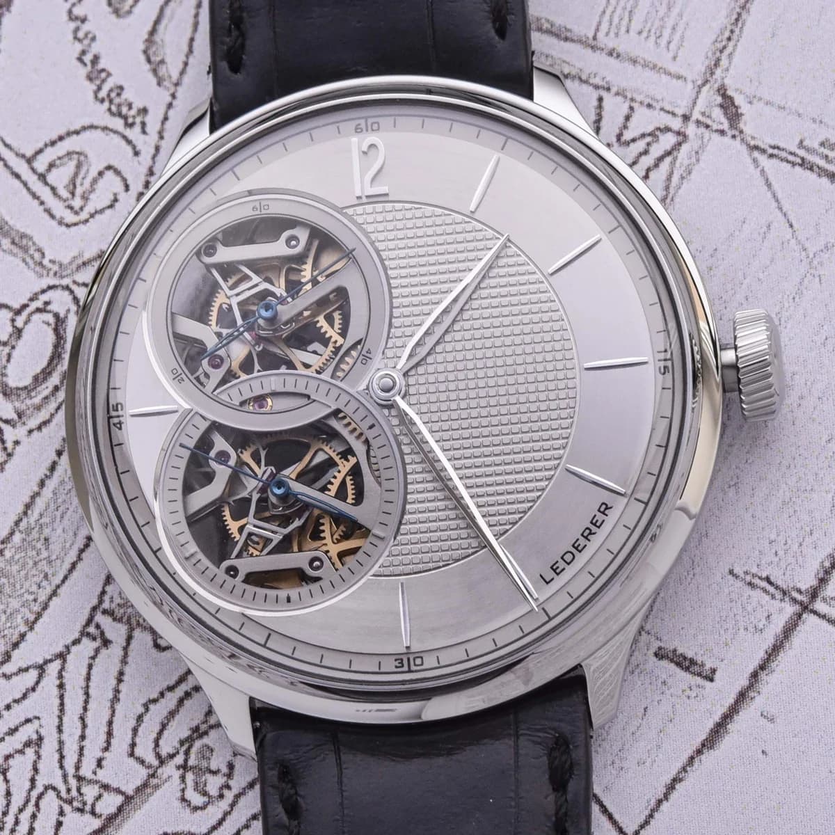 Bernhard Lederer Central Impulse Chronometer detail 3