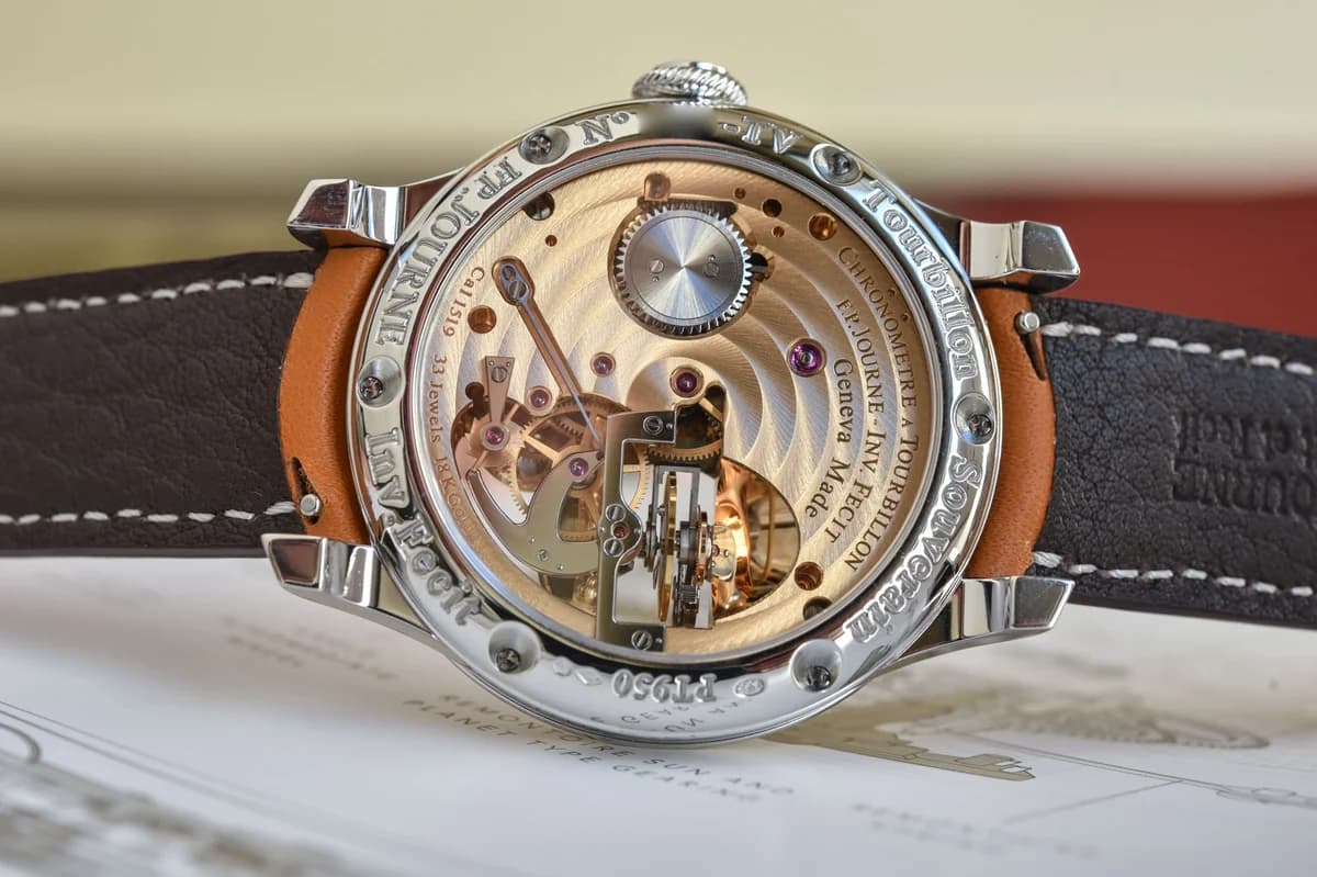 Rose gold Tourbillon Souverain Reference TN with Caliber 1403 on alligator strap