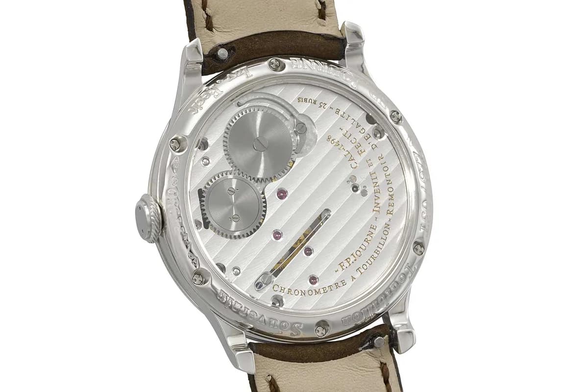 Caliber 1519 rose gold movement through the exhibition caseback, signed Invenit et Fecit