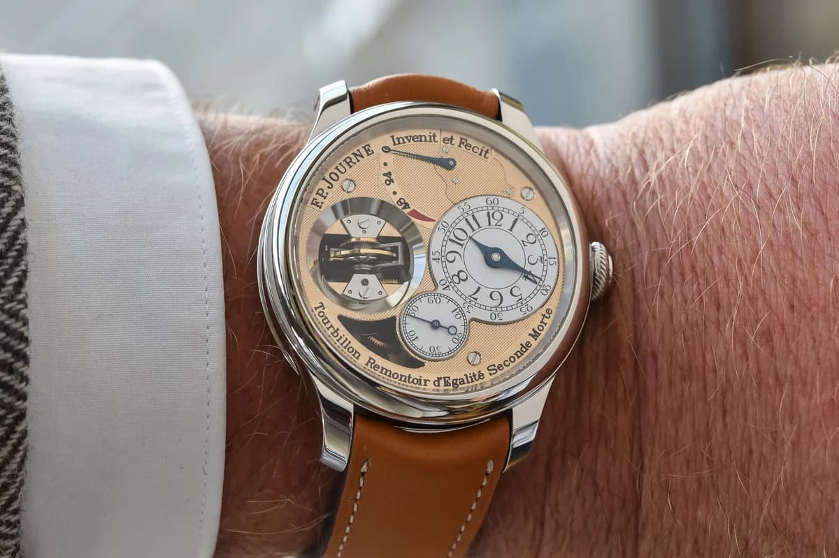 Dial detail of the Tourbillon Souverain Vertical showing the repositioned tourbillon at 6 o'clock