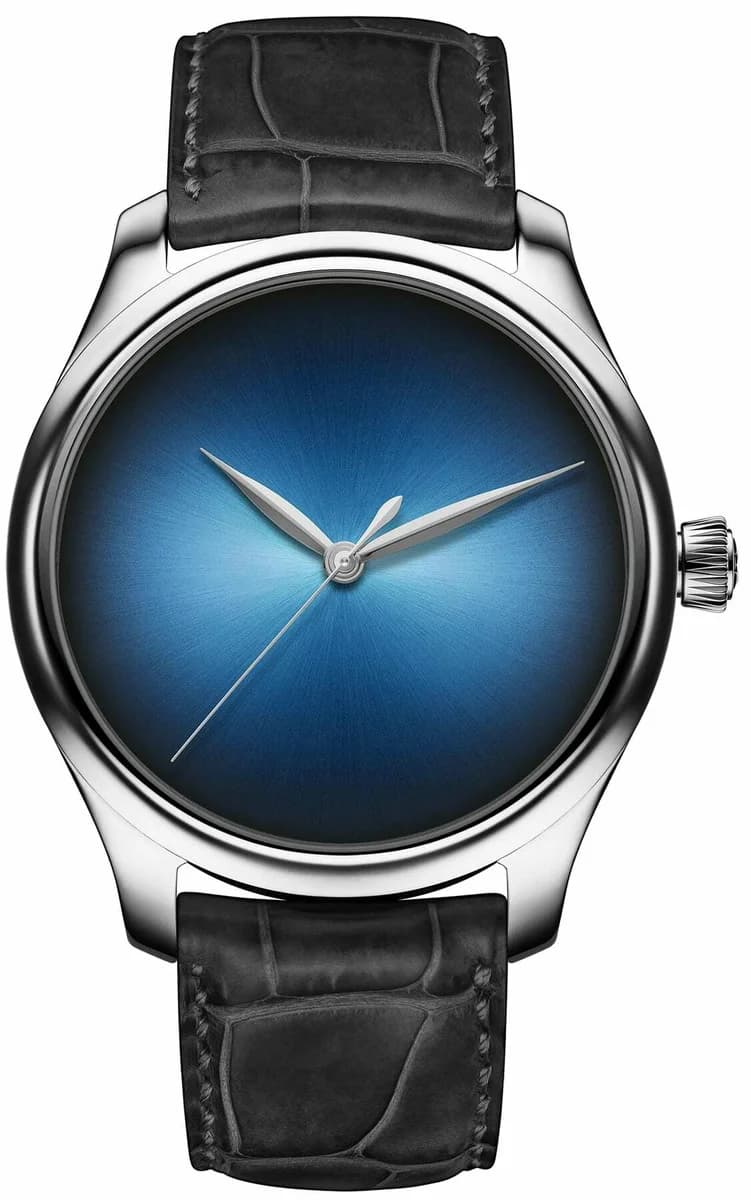Endeavour Centre Seconds Concept ref. 1200-0215 in 18K white gold with Funky Blue fumé dial