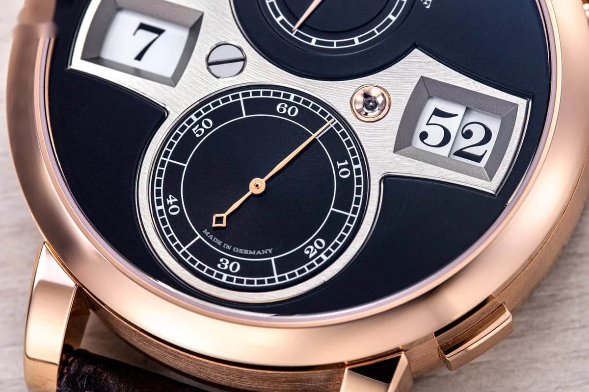 A. Lange & Sohne Zeitwerk detail 3