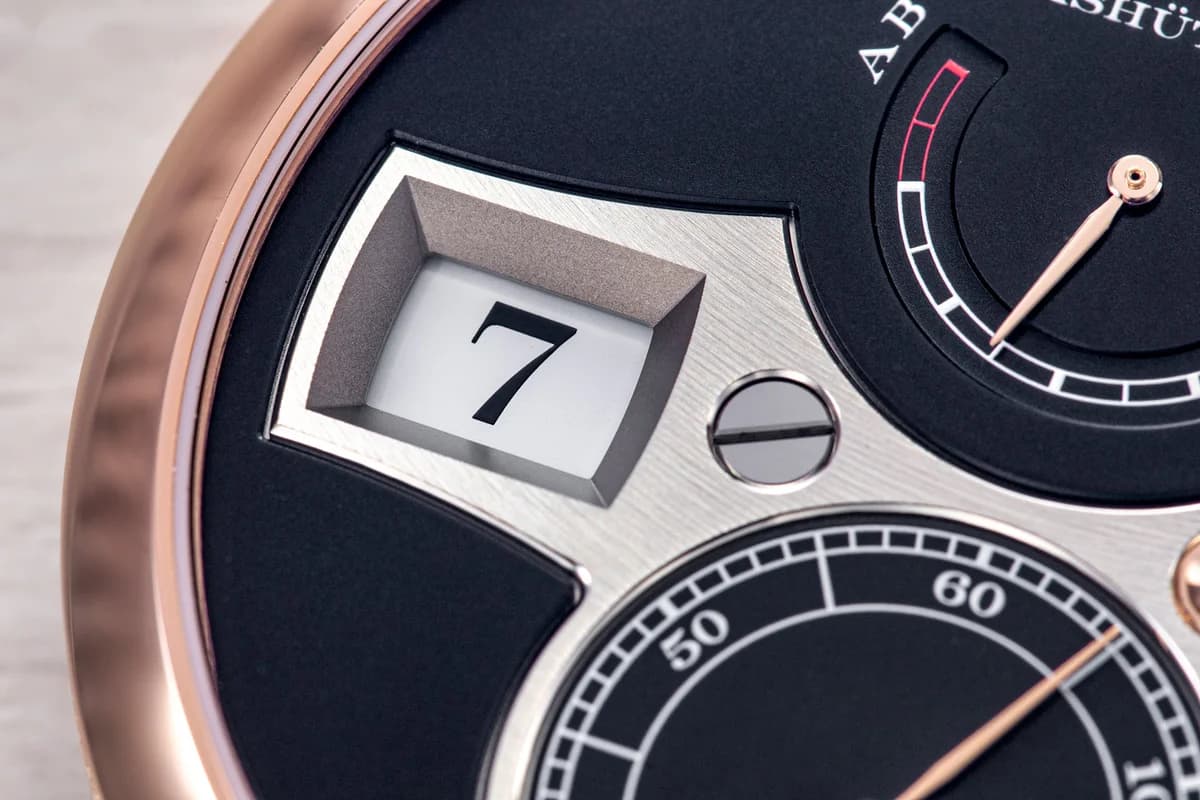 A. Lange & Sohne Zeitwerk detail 5