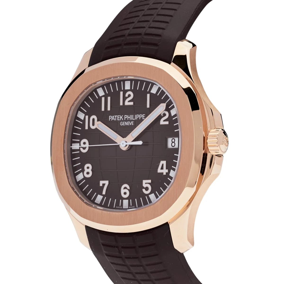 Crown detail: rose gold Calatrava cross crown at three o clock
