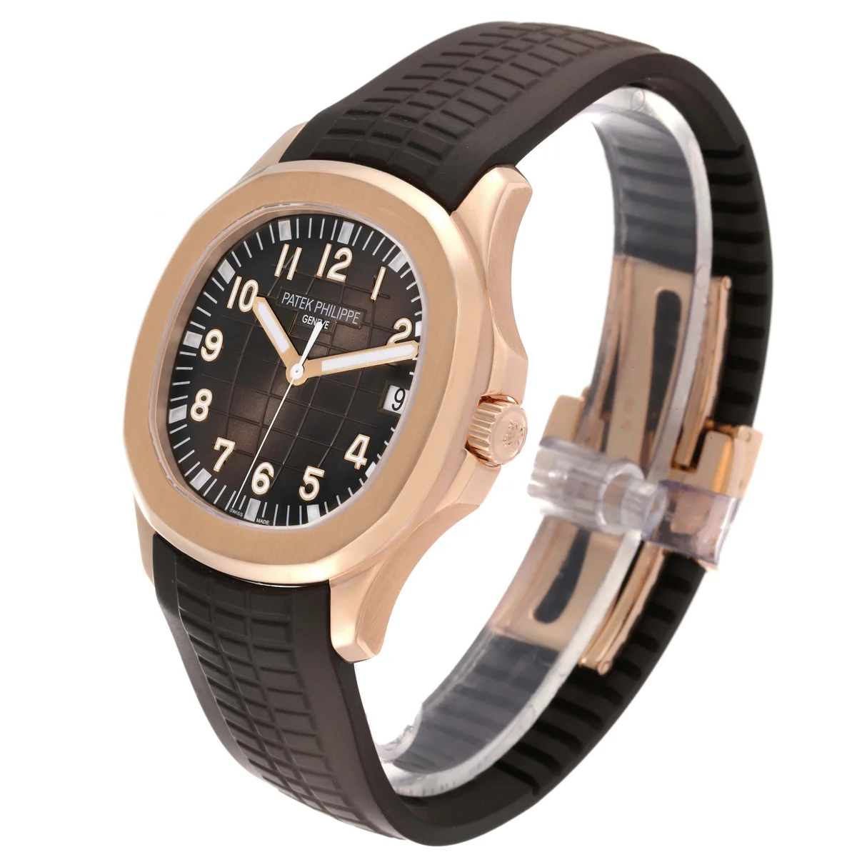 Exhibition caseback: Caliber 26-330 S C with 22K gold rotor bearing the Patek Philippe seal
