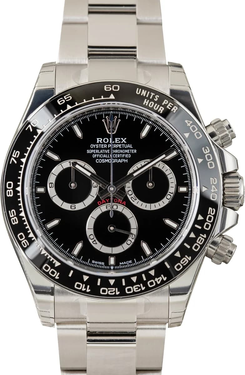 Rolex Cosmograph Daytona 126500LN, black dial with white sub-registers