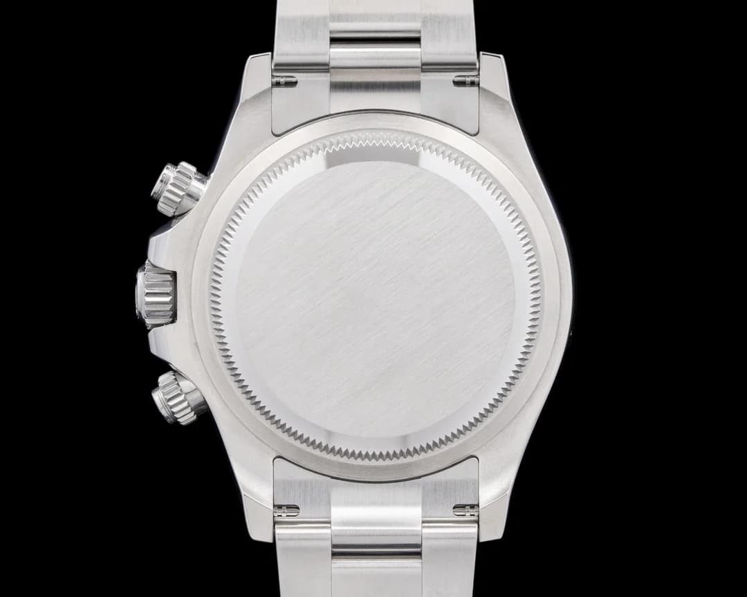 Three-quarter view showing the Cerachrom bezel and crown guards