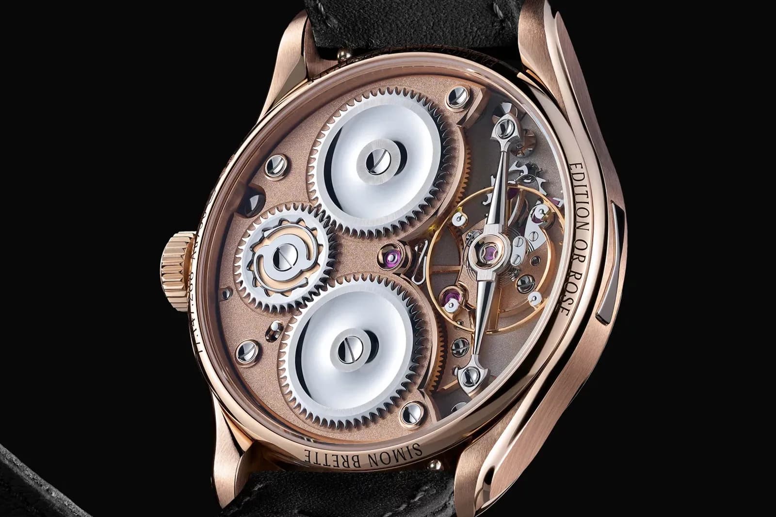 Simon Brette Chronometre Artisans Rose Gold detail 8