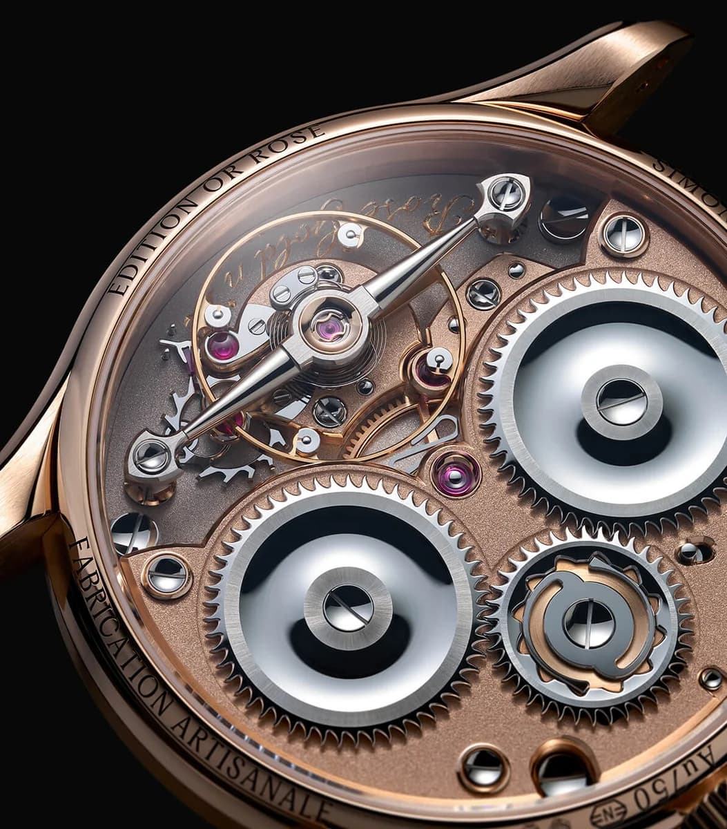Simon Brette Chronometre Artisans Rose Gold detail 12