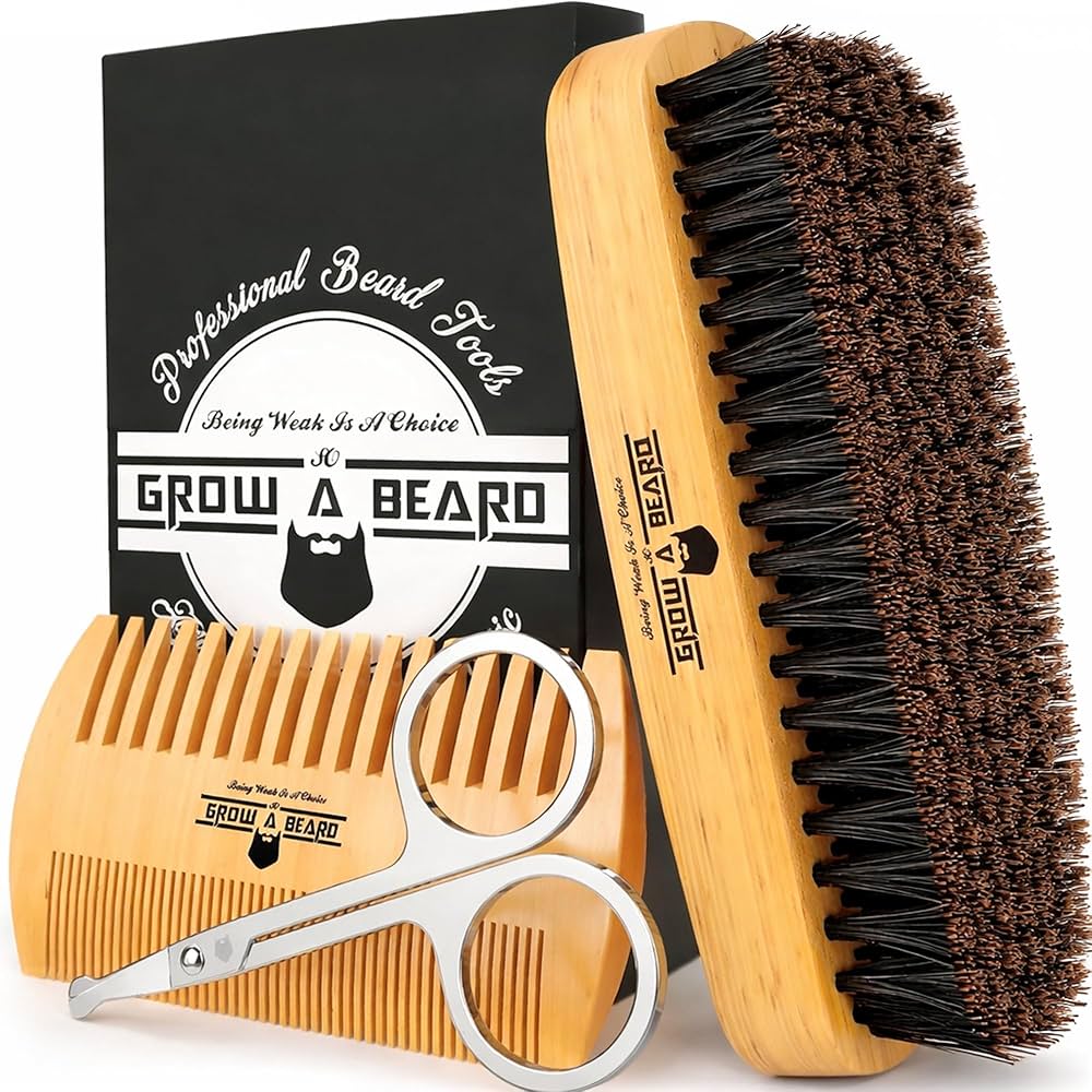 Beard Brush & Comb Set