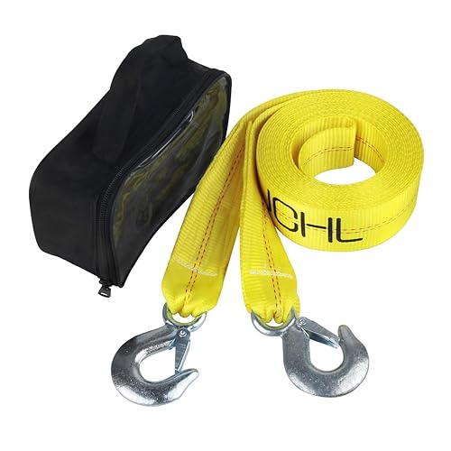 JCHL Nylon Tow Strap with Hooks 2" x 20'