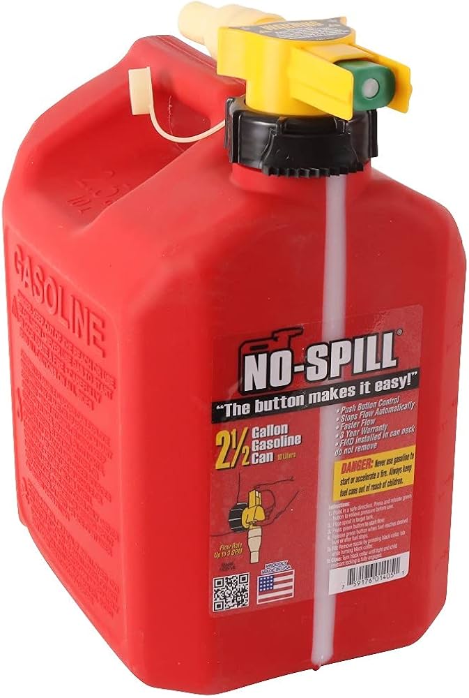 No-Spill 2.5-Gallon Gas Can